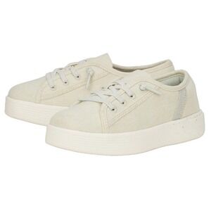 HEYDUDE Girl's Cody Y Heathered Mesh Light Grey Silver Sneakers Size 2 Youth NEW